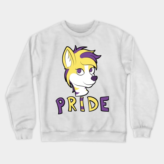 Intersex Pride - Furry Mascot Crewneck Sweatshirt by Aleina928